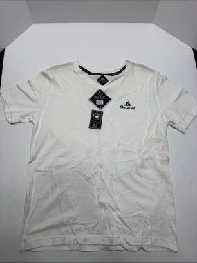 Blanc de Nil Men's White Short Sleeve Logo Tee